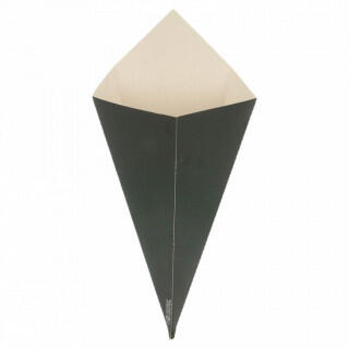 Кулек для фри/снеков Black 250г, 27*16 см 200 шт/уп, картон, Garcia de Pou Испания